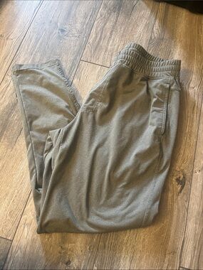 Myles Men's Olive Green Athletic Jogger Pants with Elastic Waist